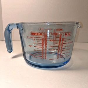 Imperial Measuring Cup Blue Glass
